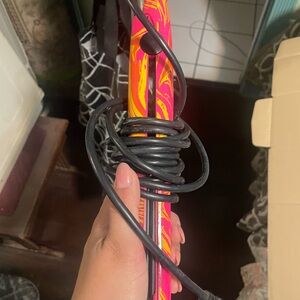 Vibrant Pink and Yellow Hair Straightener